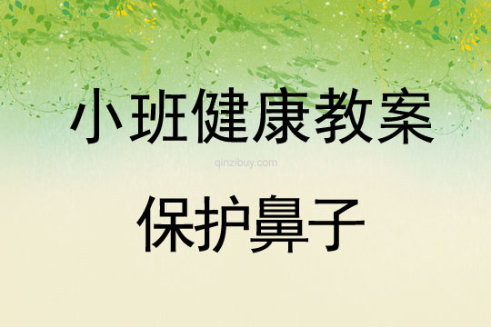 小班健康教案保护鼻子/小班教案保护自己的身体