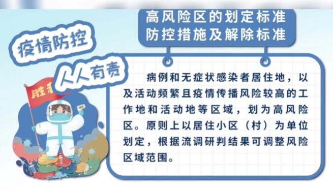 官方明确高风险区解除标准/高风险人员怎么解除