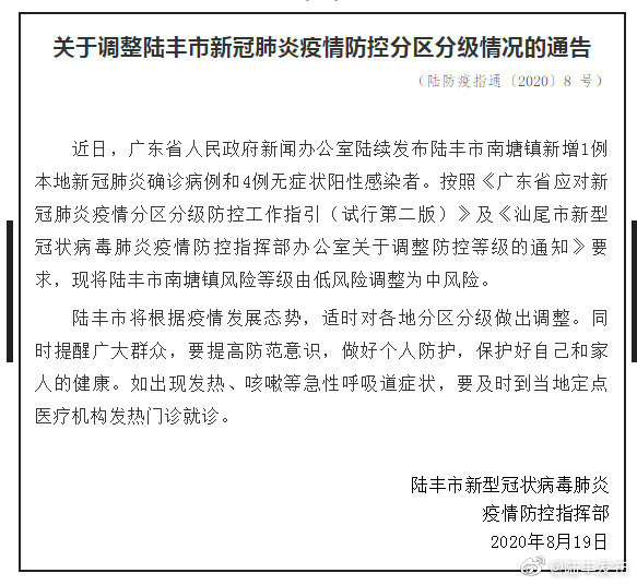 广东陆丰南塘镇上调为中风险/陆丰南塘镇未来15天天气预报