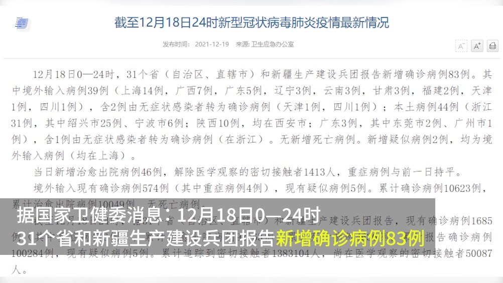31省新增确诊2例均为境外输入/31省新增本土确诊10例
