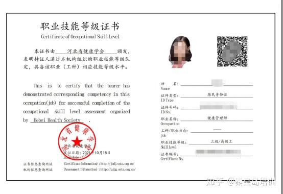 国家注册健康管理师/国家健康管理师等级划分