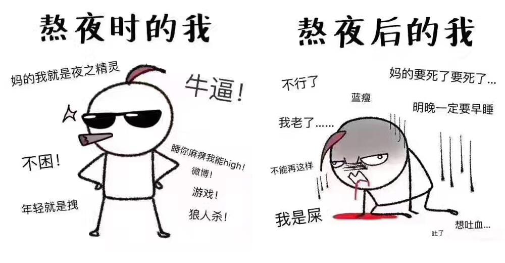 熬夜有害健康/熬夜有害健康的图片大全