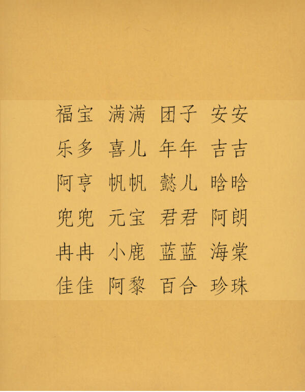 女宝宝健康平安的名字/女宝宝健康平安的名字有哪些