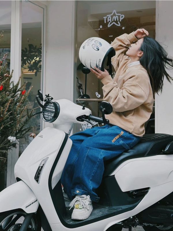 骑摩托车穿搭女小个子，别让身高偷走你的风和自由