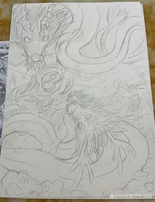 怎么画出那种一看就不好惹的双龙？聊聊我压箱底的笨办法